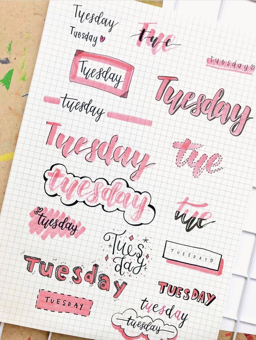 fonts for bullet journal