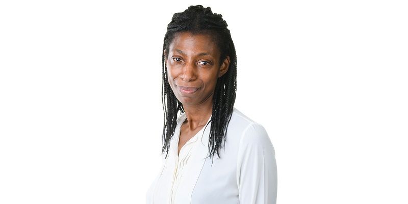 dame sharon white background