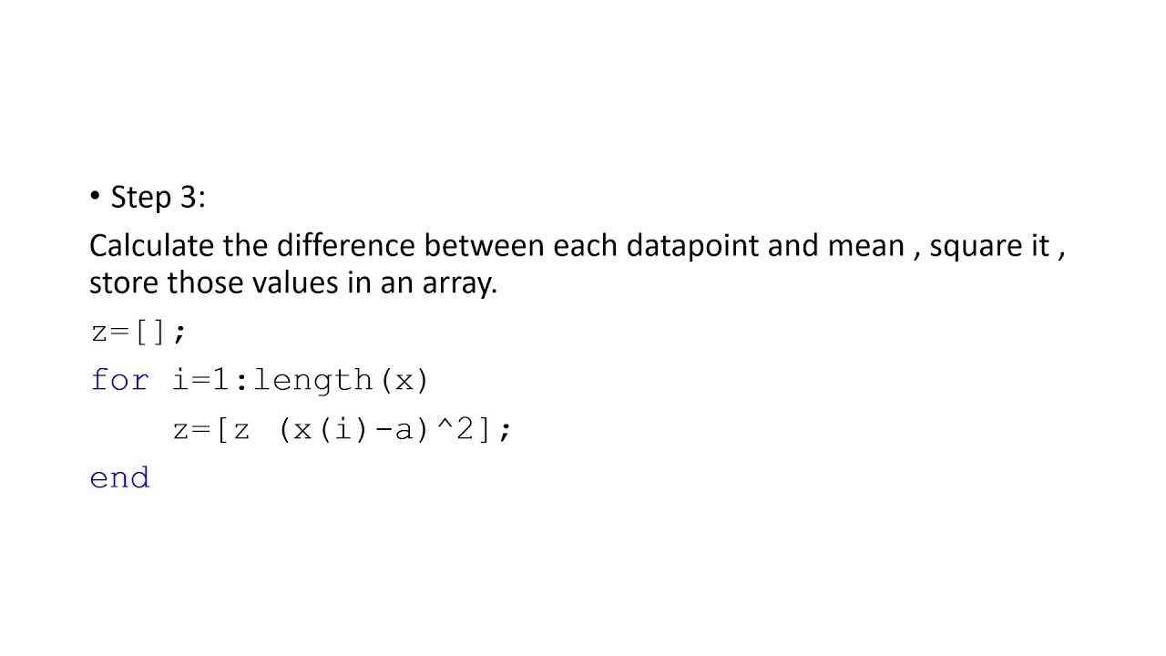 matlab std