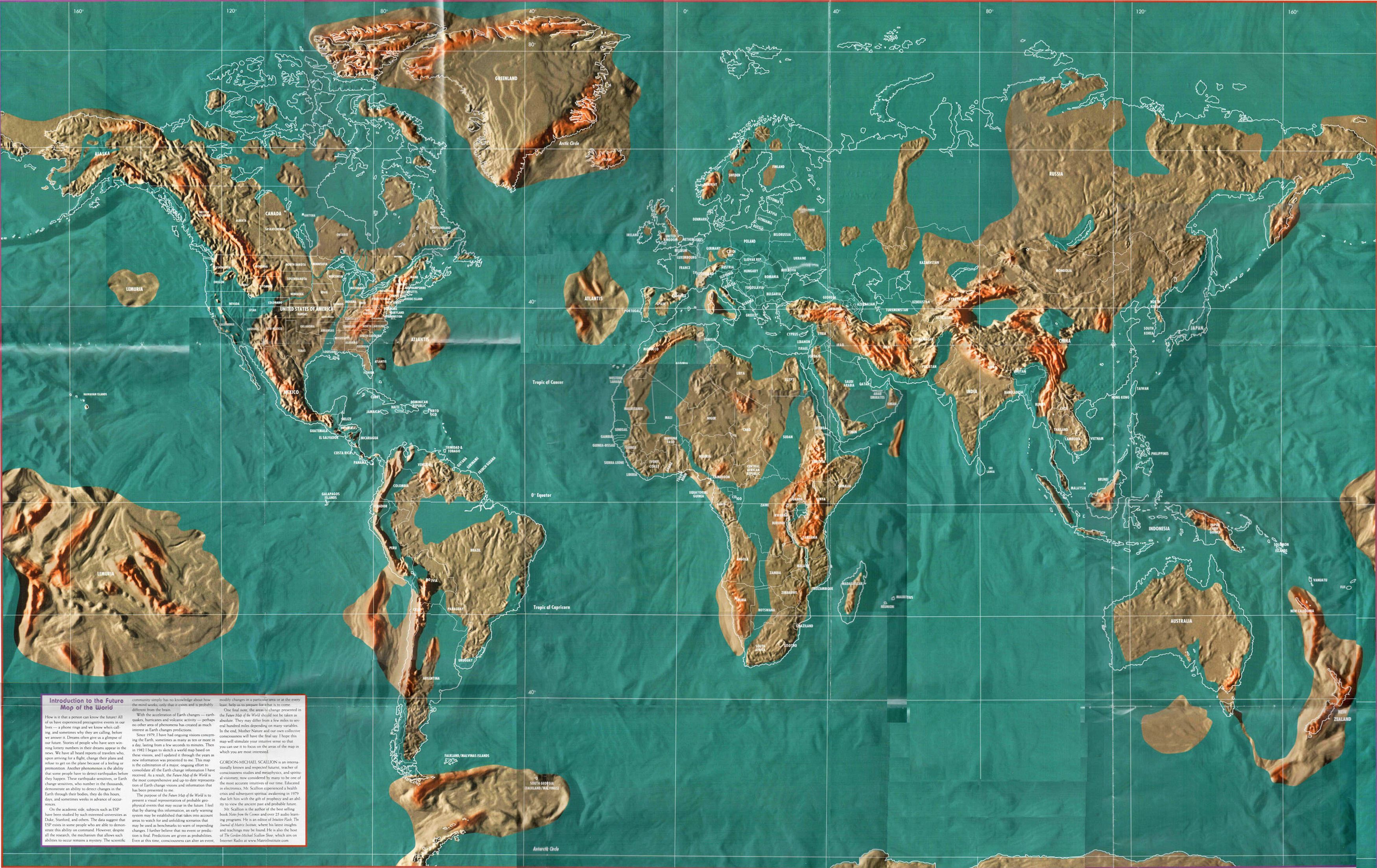 edgar cayce map of us