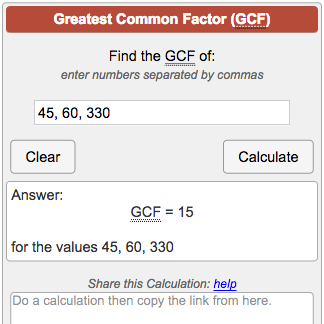 greatest common multiple calculator