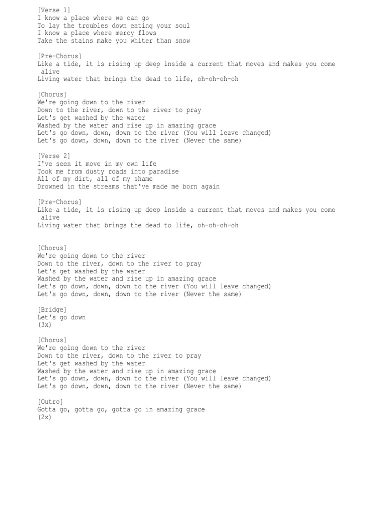 the river lyrics