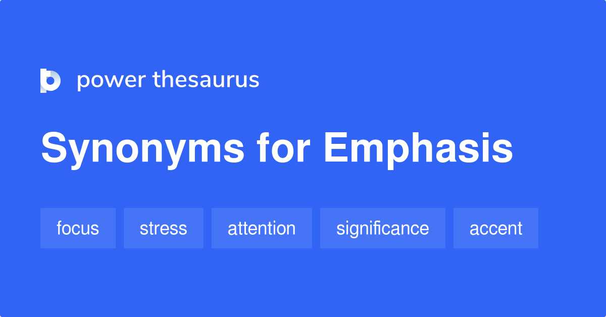 emphasis synonyms