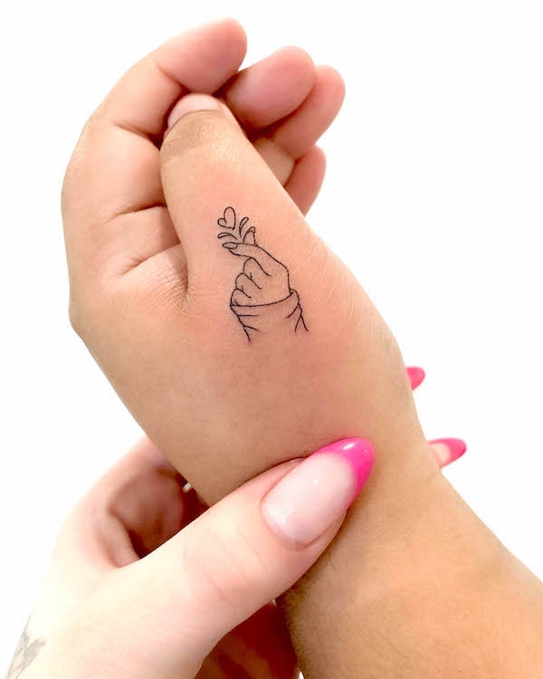 tattoo images girl hand simple