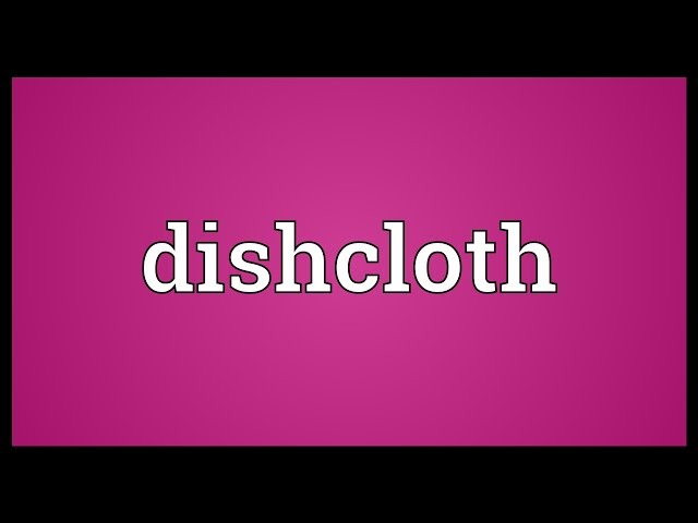 dishcloth meaning in hindi