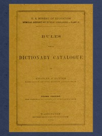 rules for dictionary catalogue