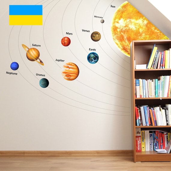 solar system wall stickers