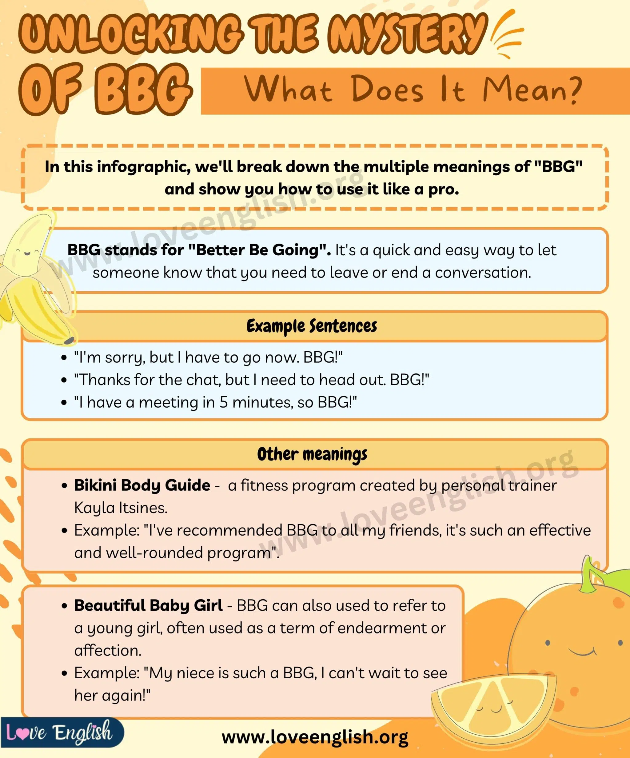 what does bbg stand for in texting