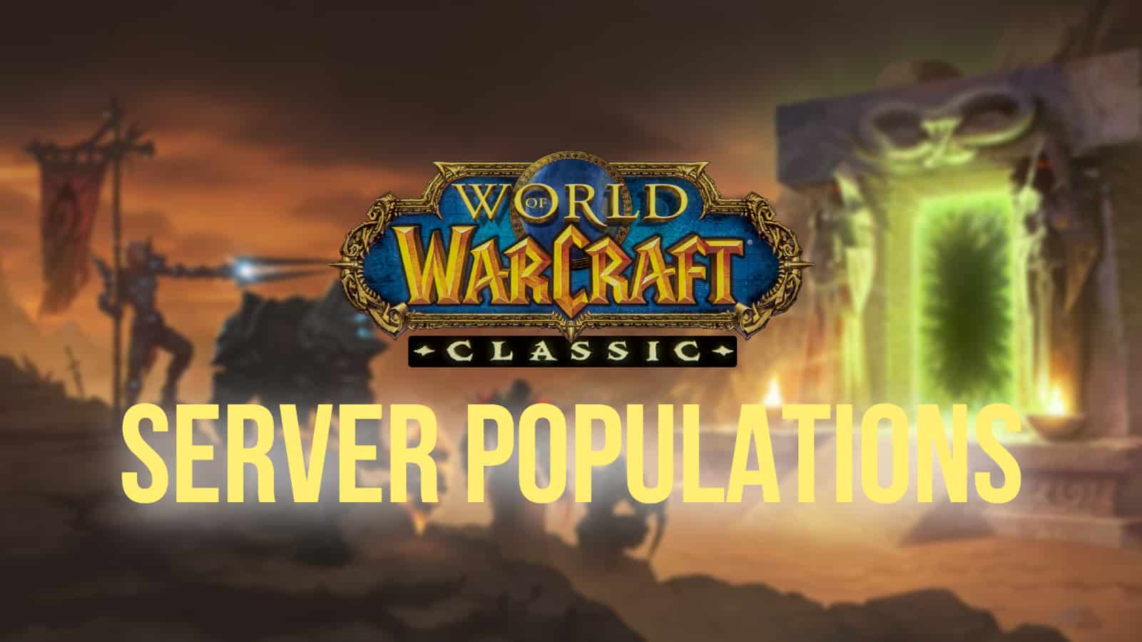 wow server populations