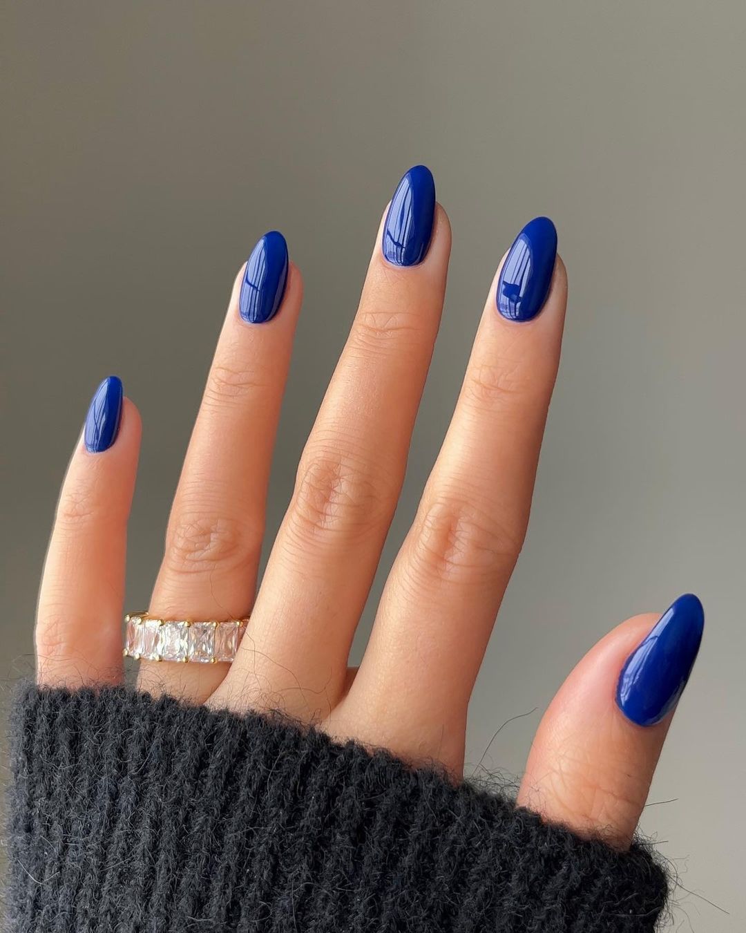 uñas azules otoño 2023