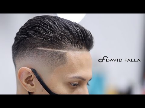 corte de cabello hombre peinado hacia atras