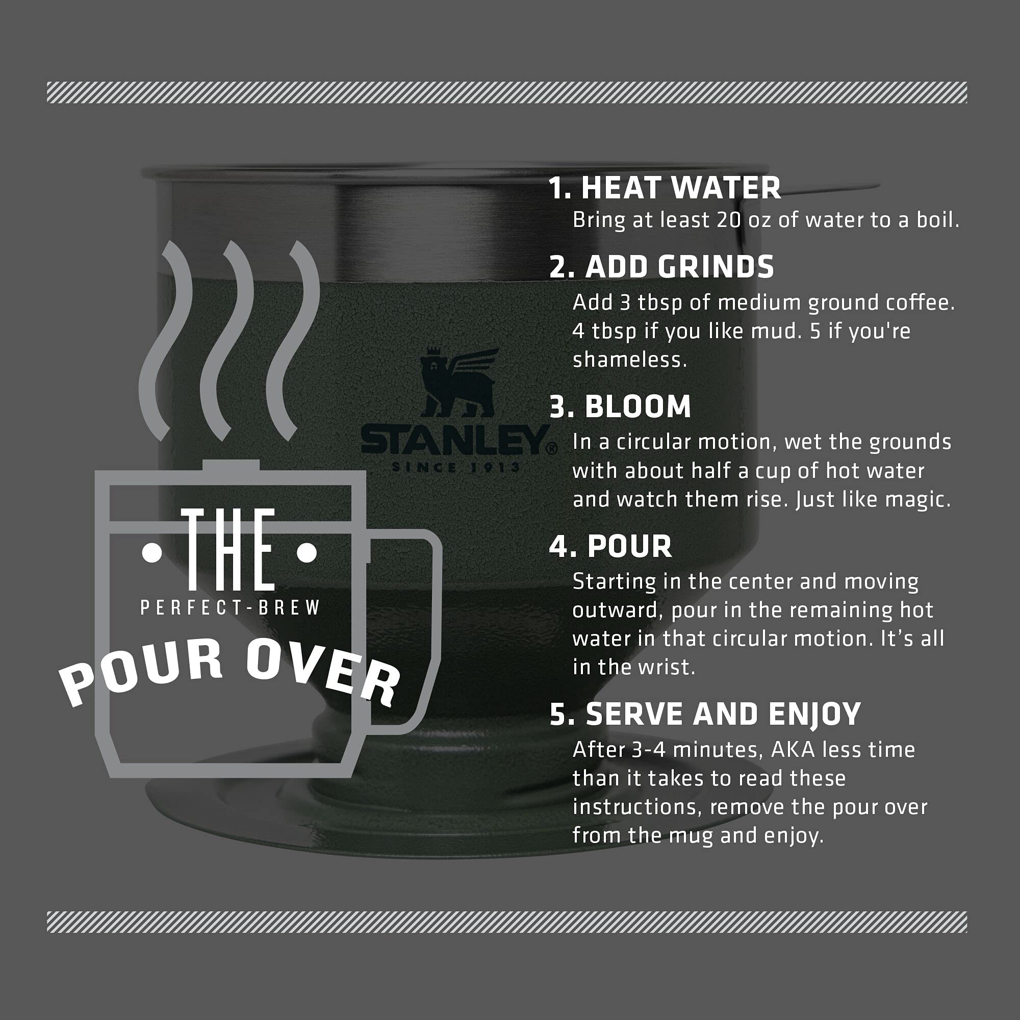 stanley pour over set instructions