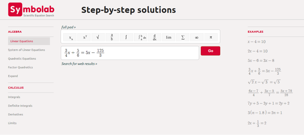 symbolab equation solver