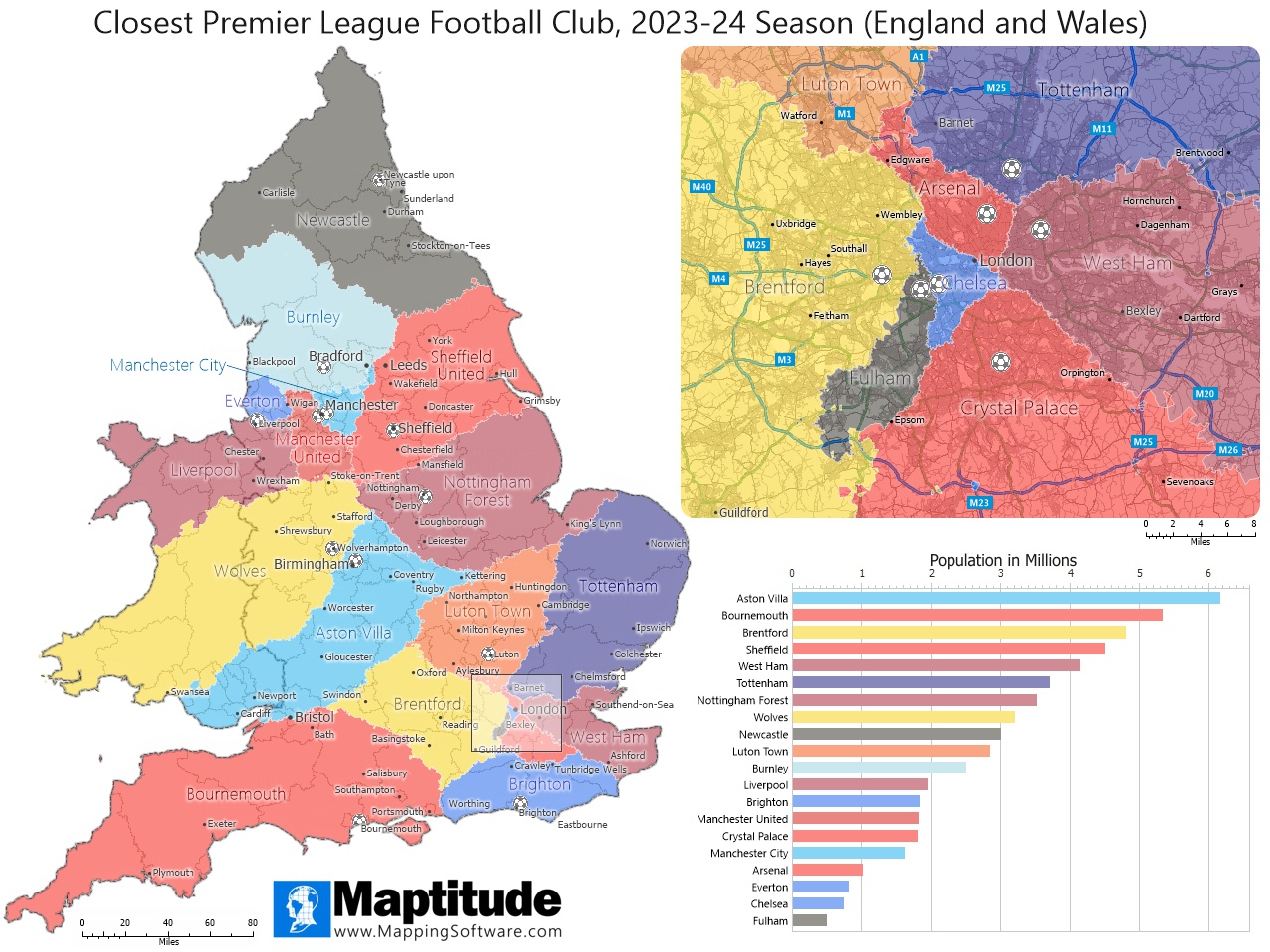 map premier league clubs