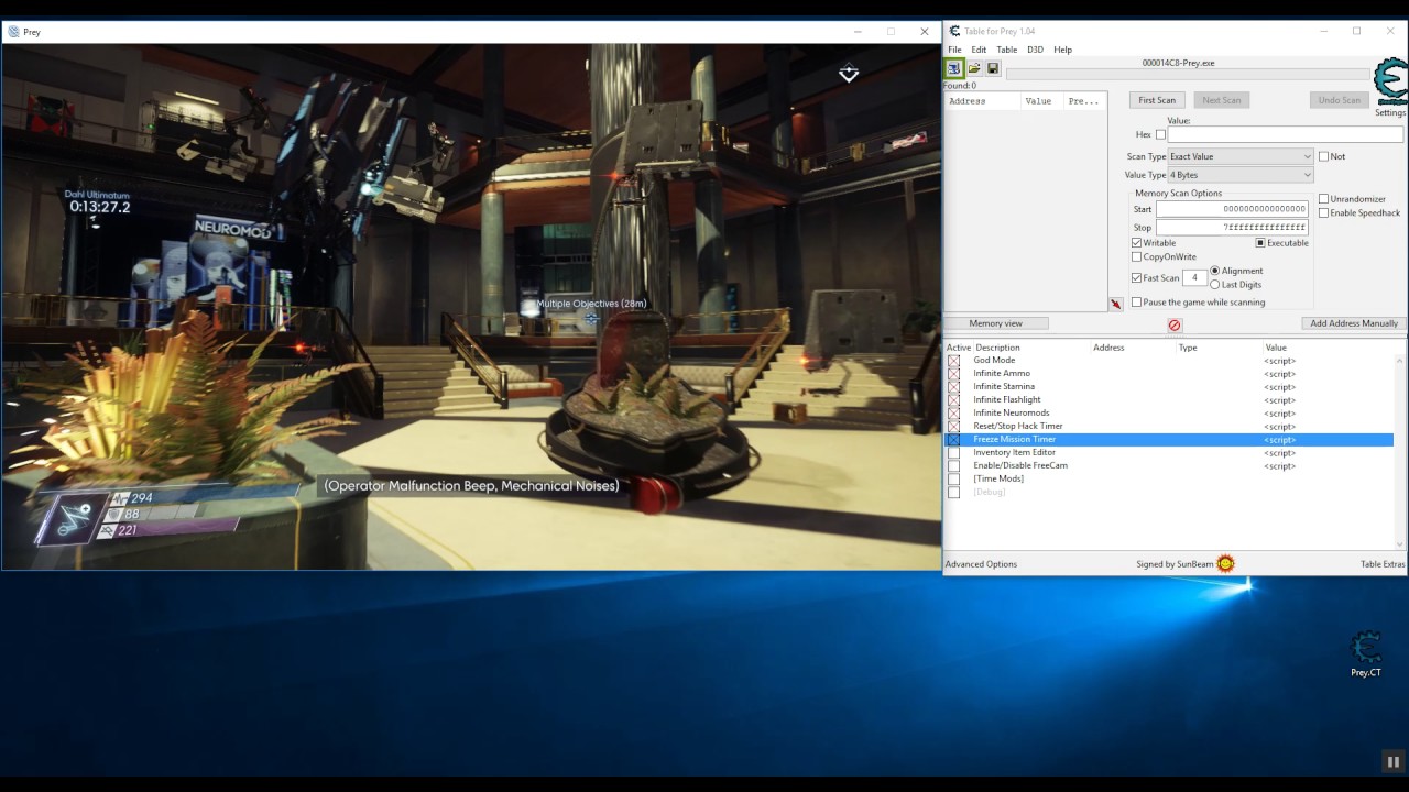 prey 2017 cheat engine