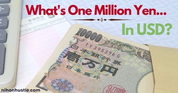 1 million yen to usd