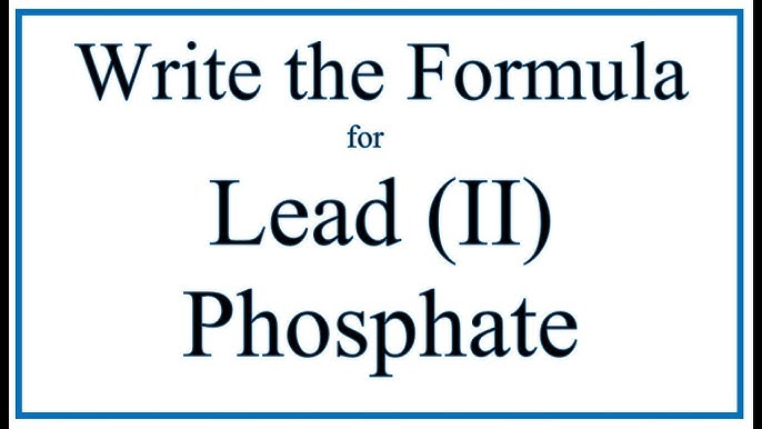 lead iv phosphate