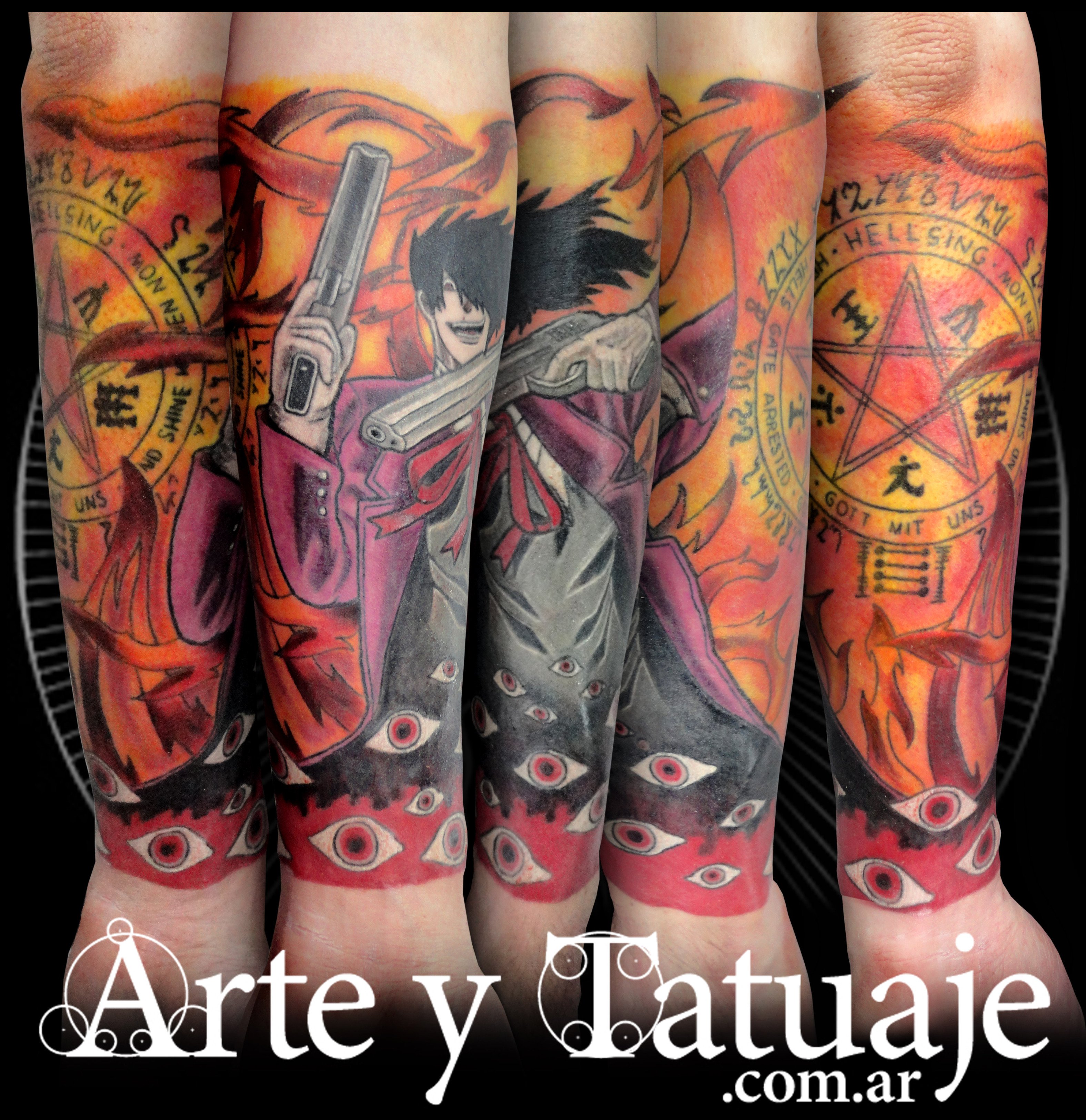 manga tatuaje color