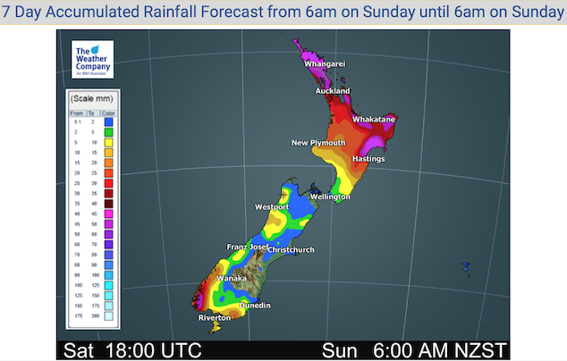 weather forecast in auckland new zealand