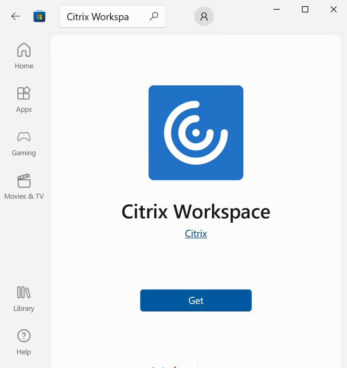 citrix worksapce app