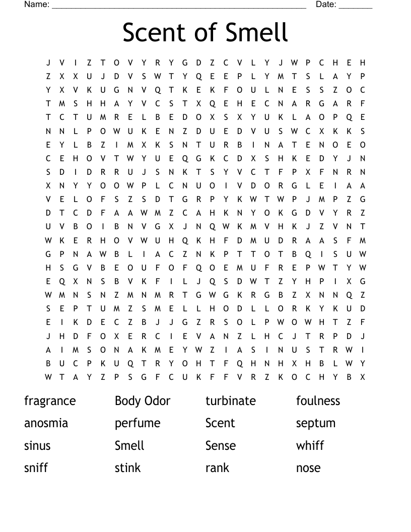 fragrances crossword