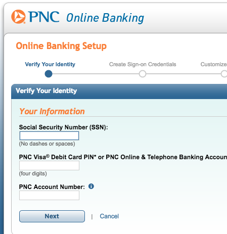 pnc online banking