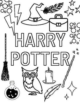 harry potter coloring sheets