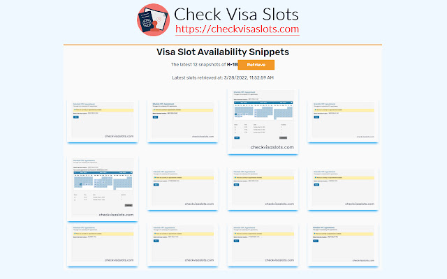 us visa slots chrome extension