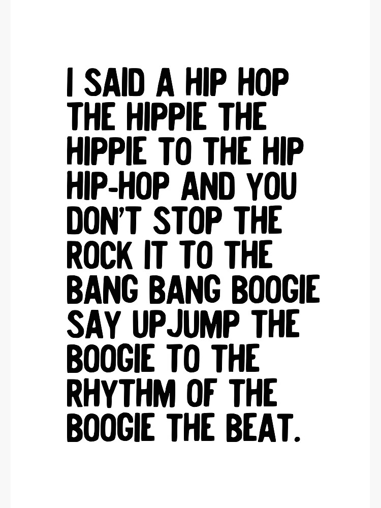 rappers delight lyrics