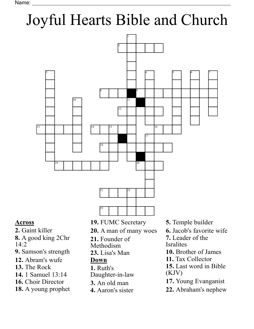 joyful crossword clue