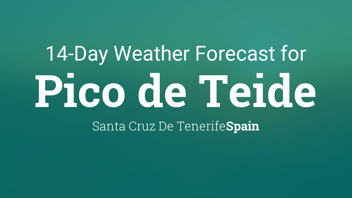 14 day weather forecast tenerife