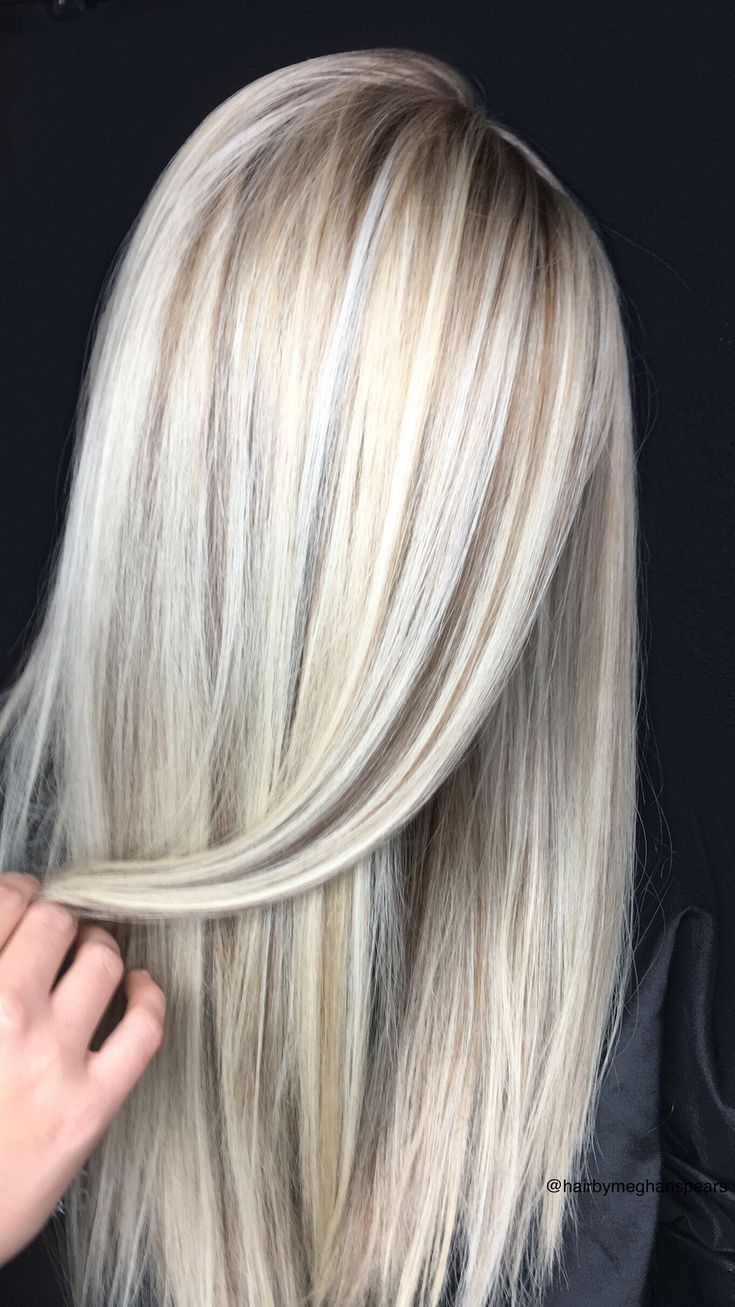 platinum blonde with lowlights