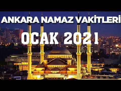 ankara namaz vakitleri 2021