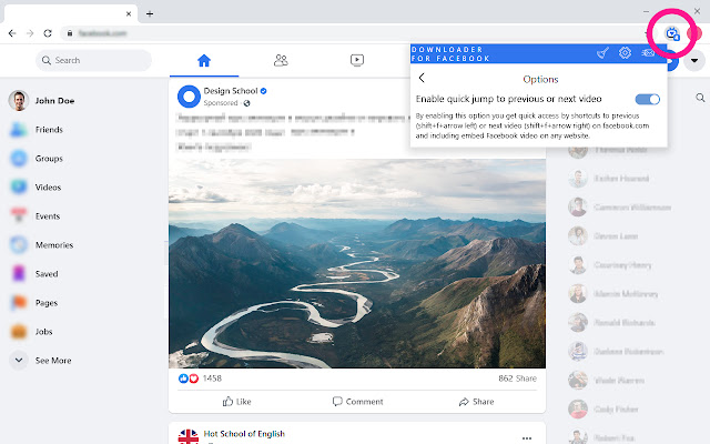 fb video downloader chrome extension