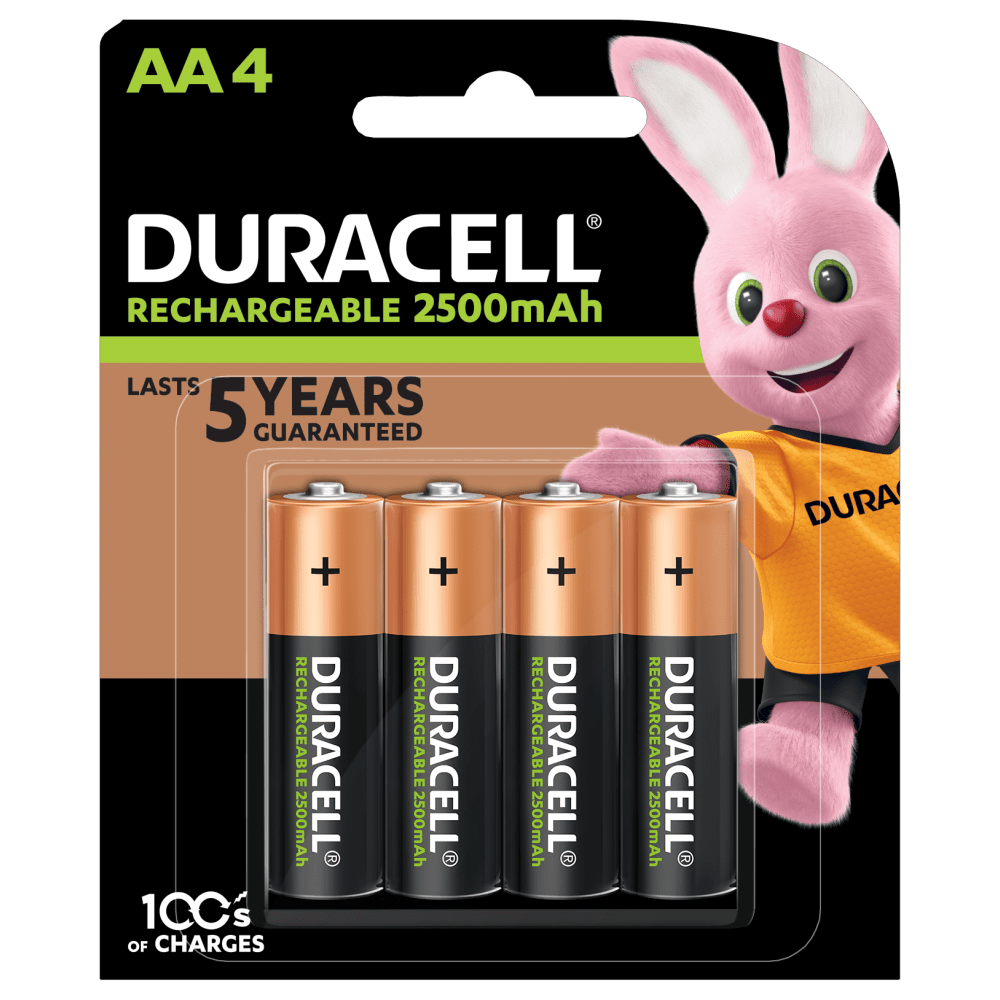 duracell 2500mah rechargeable batteries