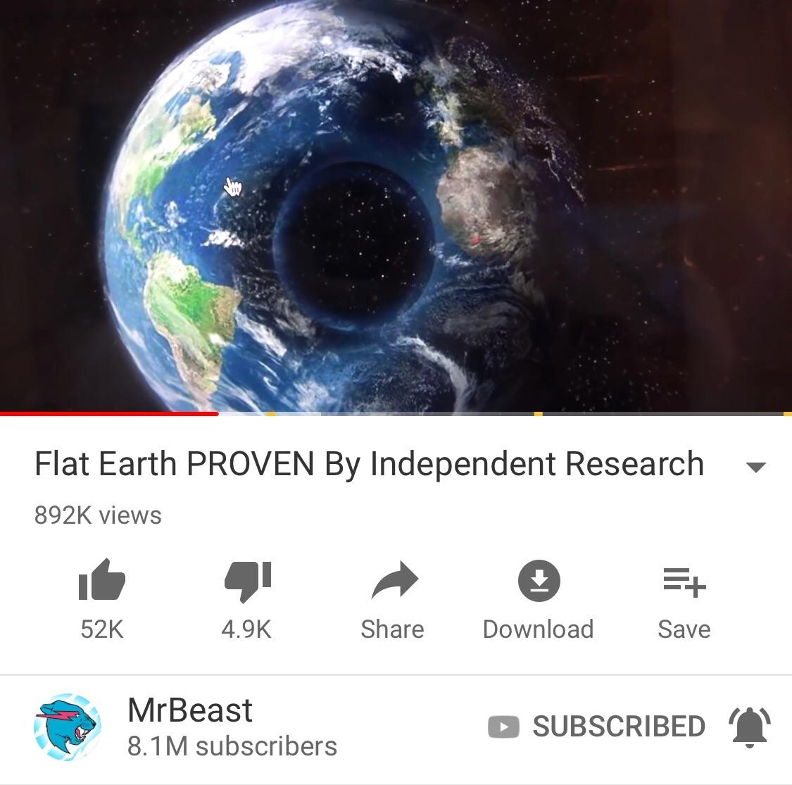 mr beast flat earth