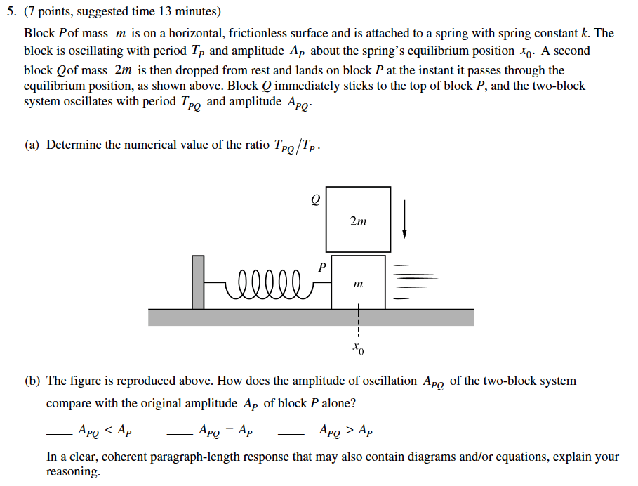 ap physics 1 2020 frq