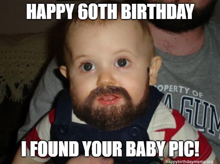 60th birthday meme funny