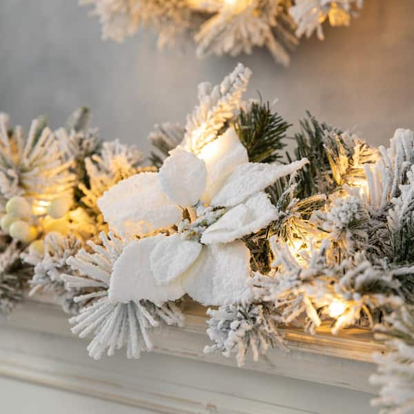 white garland christmas