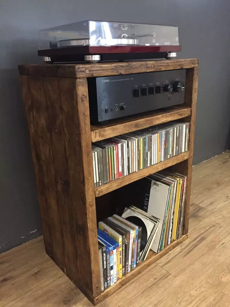 record player with cabinet