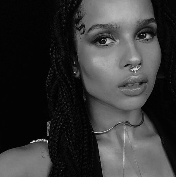 zoe kravitz septum piercing