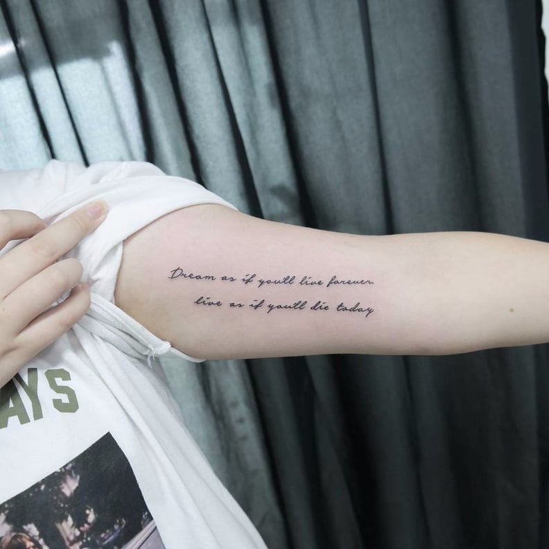 inspirational phrases tattoos