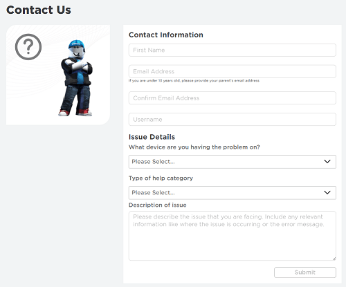 roblox customer service
