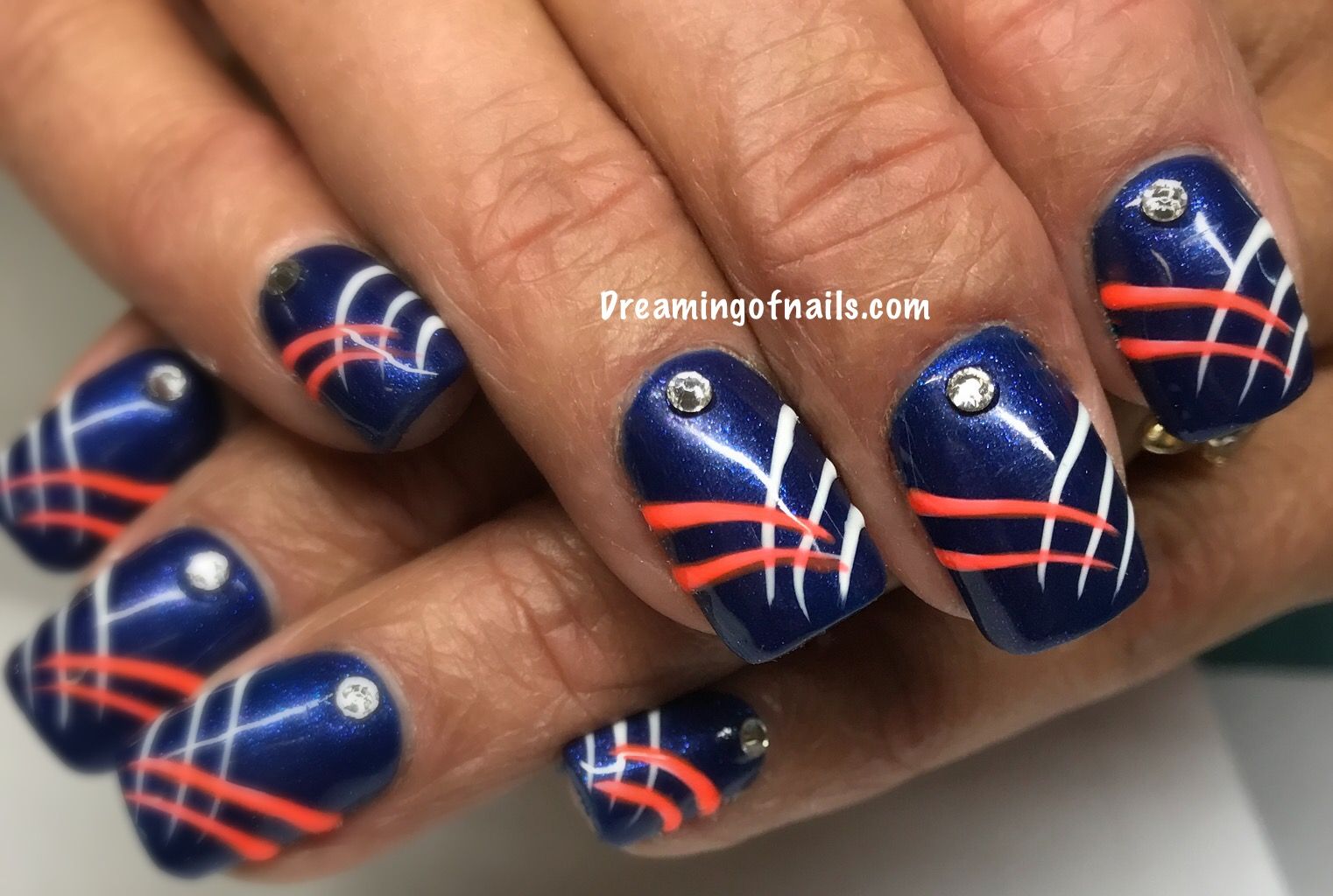 denver broncos nail stickers