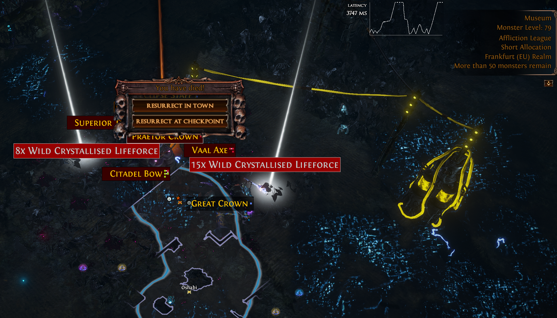 path of exile latency