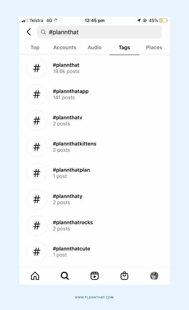 top hashtags