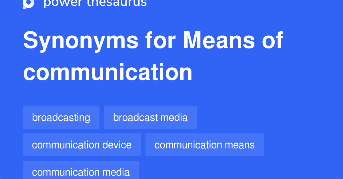 communication synonym