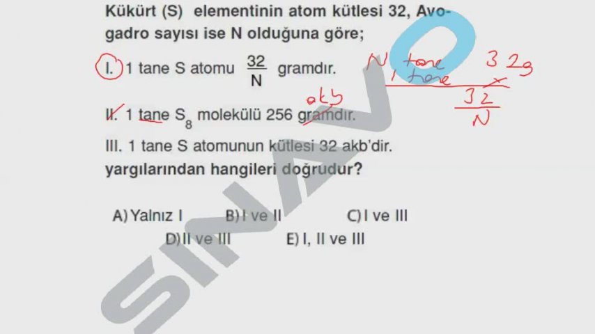 bağıl atom kütlesi nasıl bulunur