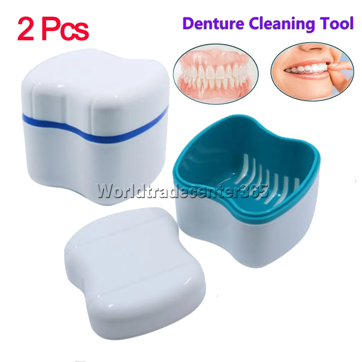 denture cleaner container