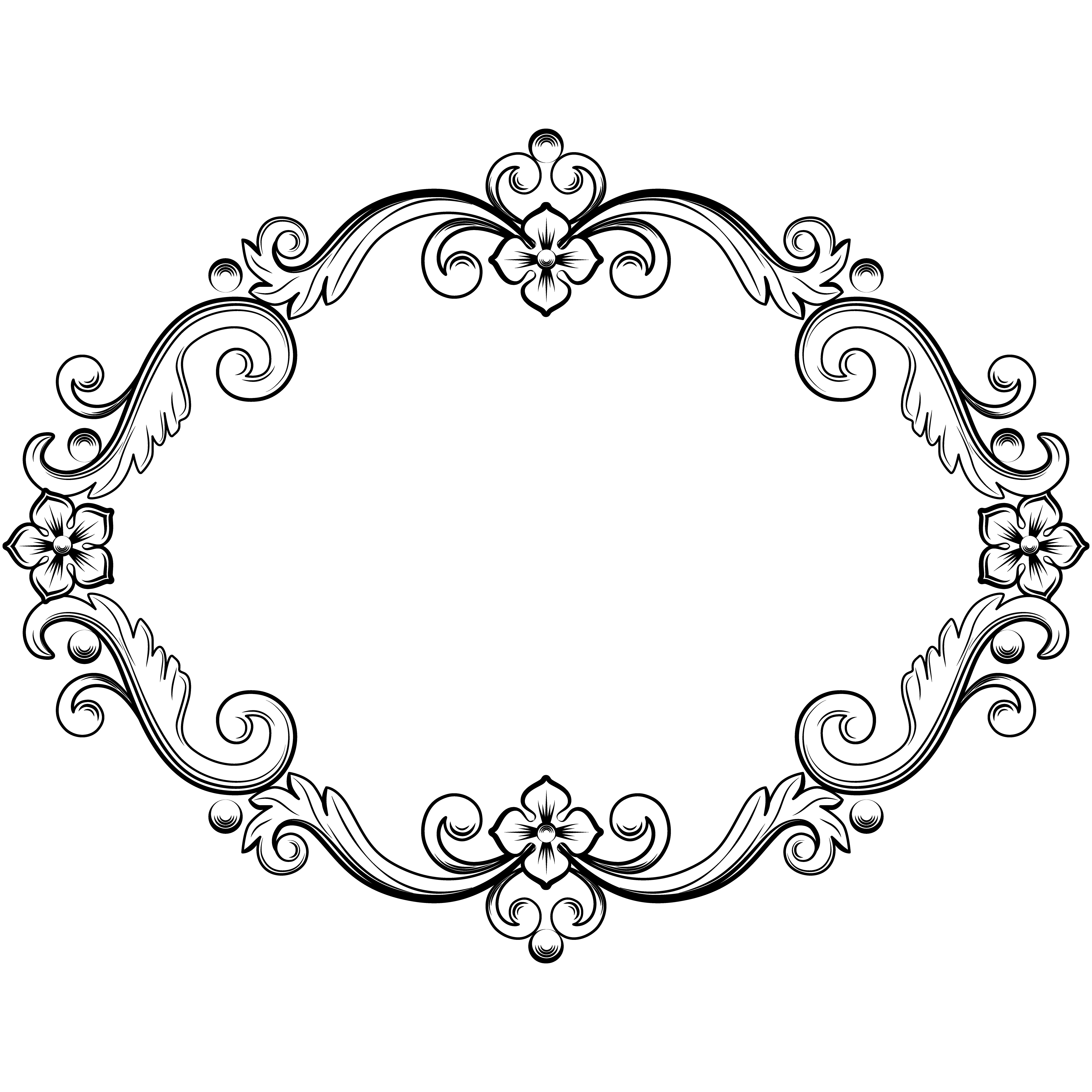 vintage frame vector